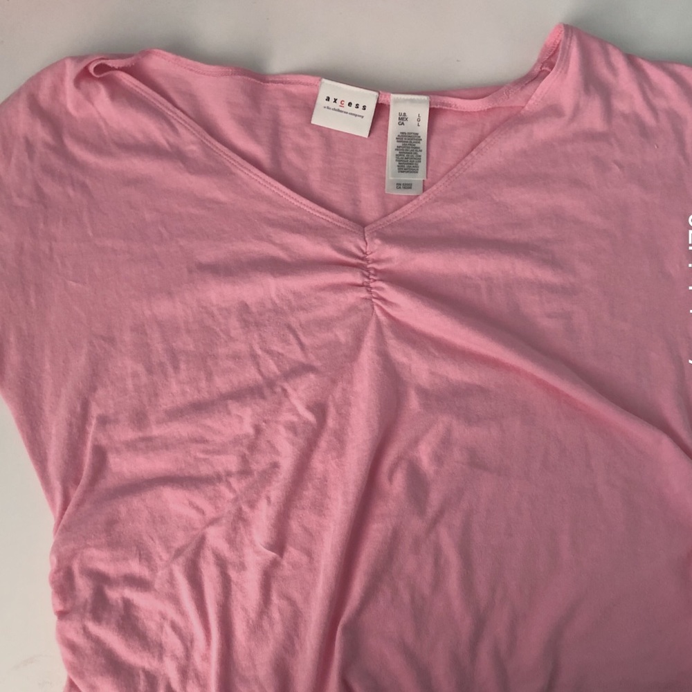 PINK V NECK TOP ♡